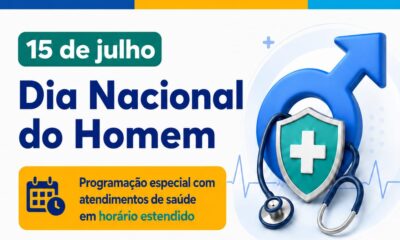 Secretaria de Saúde realiza ações em horário estendido voltadas à saúde do homem nesta quarta (15)