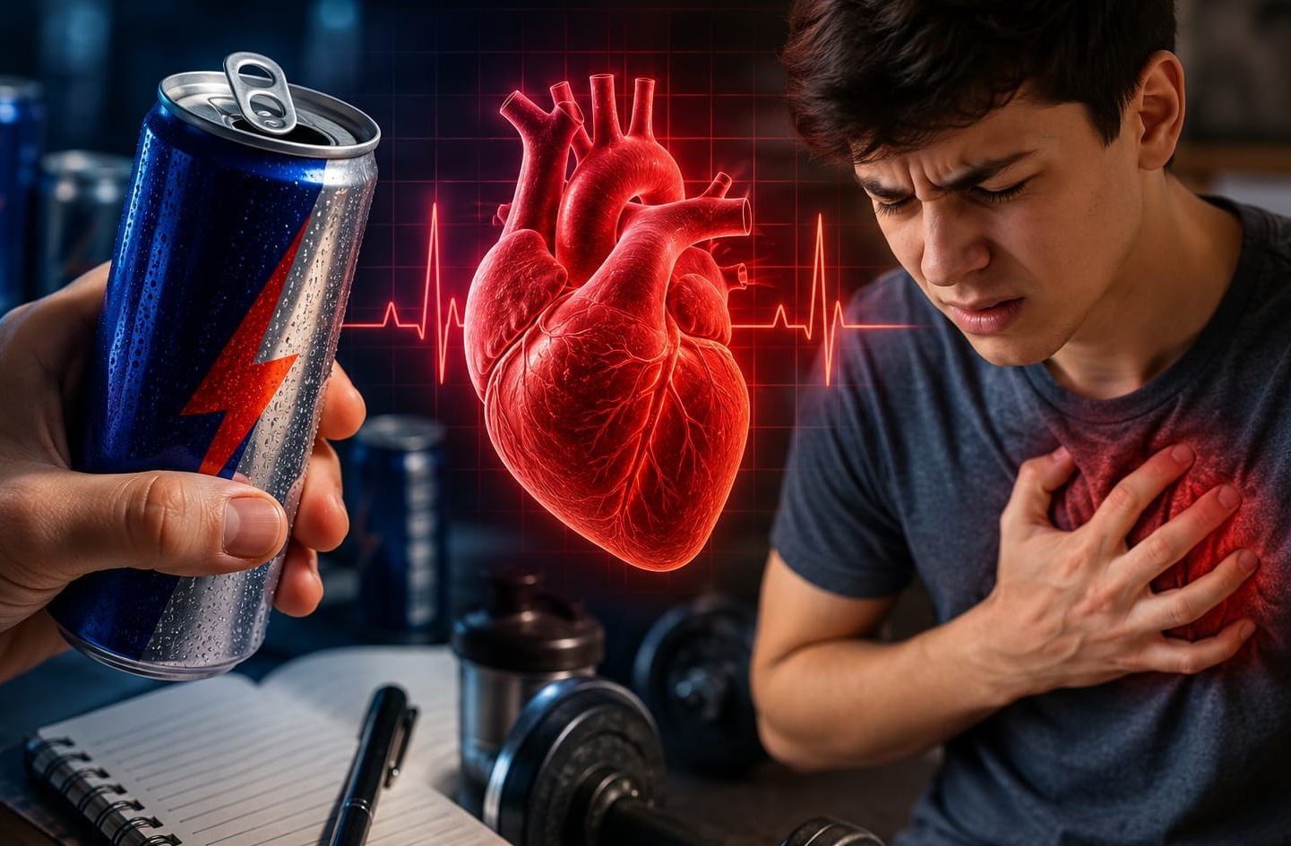 Bebidas energéticas exigem atenção: cardiologista alerta para riscos ao coração