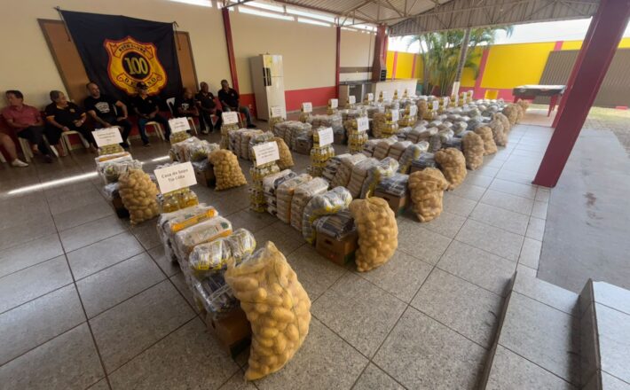 23º 100 Destino MotoFest distribui 5,5 toneladas de alimentos para 22 entidades de Araxá