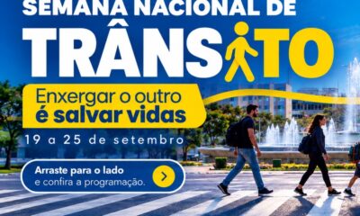 Prefeitura de Araxá realiza a Semana Nacional de Trânsito de 19 a 25 de setembro