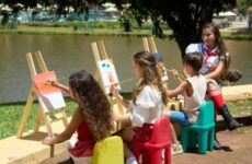 Crianças exploram o universo estelar no Grande Hotel Termas de Araxá
