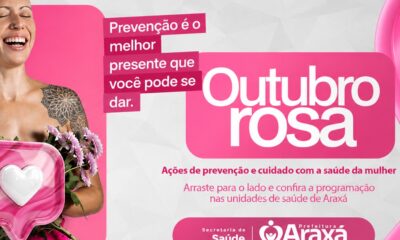 Outubro Rosa amplia atendimentos com programação especial nas unidades de saúde de Araxá; confira o cronograma