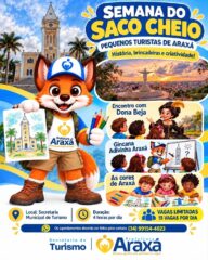 Semana do Saco Cheio terá programação gratuita para crianças conhecerem a história e os atrativos de Araxá