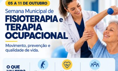 Semana Municipal de Fisioterapia e Terapia Ocupacional leva atividades de saúde para diferentes regiões de Araxá