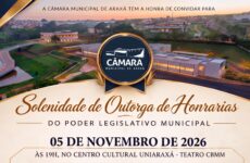 Solenidade de Entrega de Honrarias do Legislativo Municipal será realizada no dia 5 de novembro
